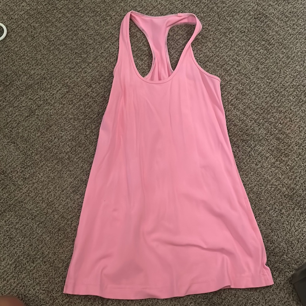 bright pink lululemon tank top